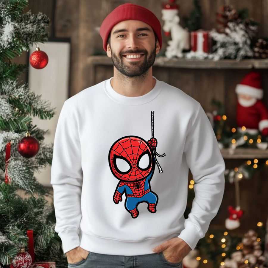 Cute Chibi Spider-Man Pocket Peeker Illusion Sweatshirt 2 Cute Chibi Spider-Man Pocket Peeker Illusion Sweatshirt 2